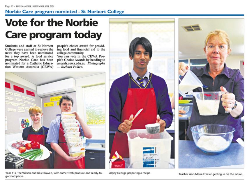 Norbie Care meals served with love